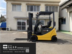 1.5t カウンターフォークリフト｜コマツ FB15-12｜3mマスト・ノーパンクタイヤ CF25085