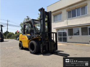 4.5t ディーゼルフォークリフト｜三菱ロジネクスト YDN-F203｜Wタイヤ 揚高4m CF26036